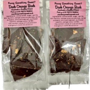 dark chocolate orange bark